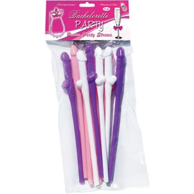 Pecker Sipping Straws 10 Pieces