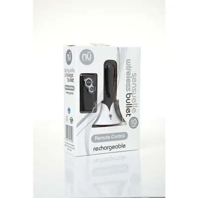 Sensuelle Remote Control Wireless Bullet Black