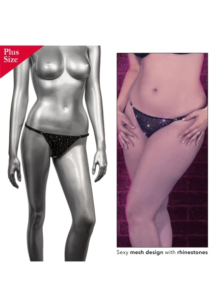 Radiance Plus Size Crotchless Thong By CalExotics