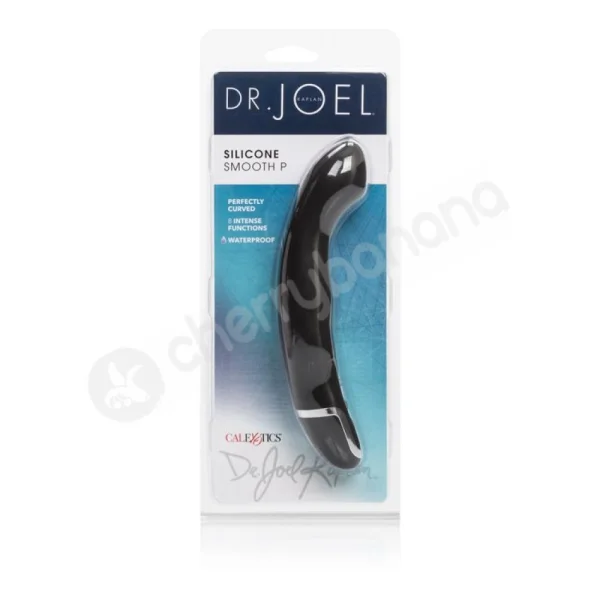 Dr. Joel Kaplan Black Silicone Smooth P Vibrator
