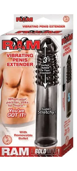 Ram Vibrating Penis Extender - Smoke