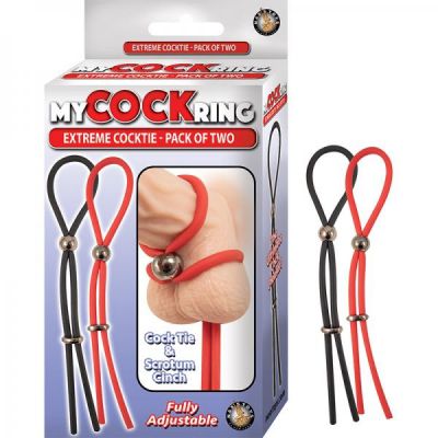 My Cockring Extreme Cocktie pack Of Two Black red