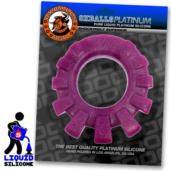 Cock-Lug Lugged Cockring -  Plum