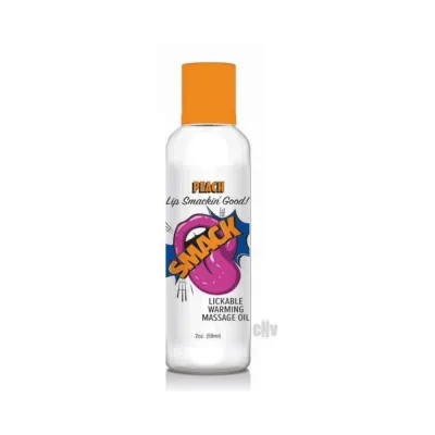 Sensual Massage Smack Lickable Massage Oil Peach 2 Oz