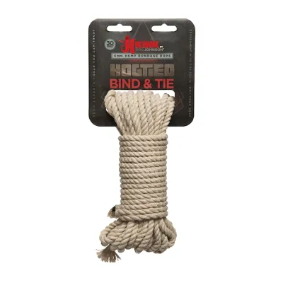 Bind Tie 6mm Hemp Bondage Rope 30ft Flesh