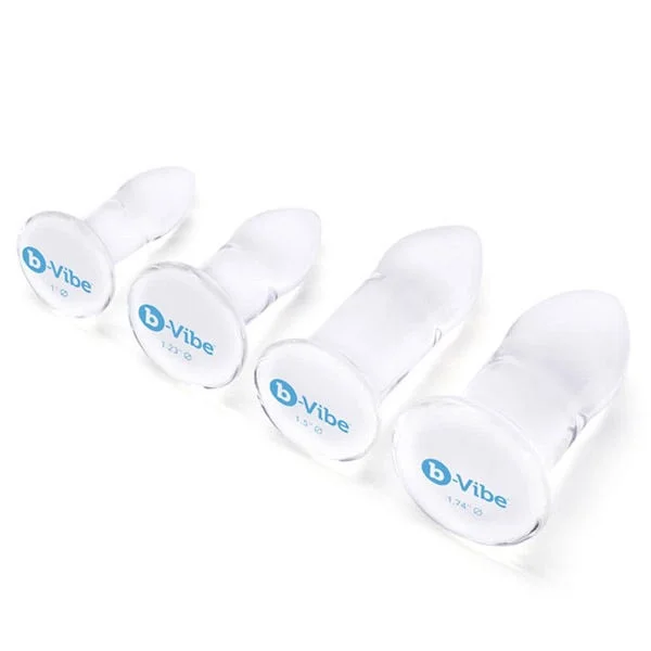 B-Vibe Glass Anal Dilators Set