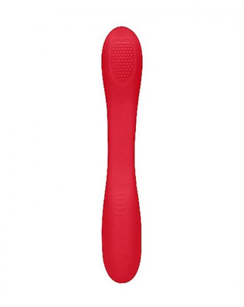 Double Ended Vibrator - Flex - Red - 8.5 Inches