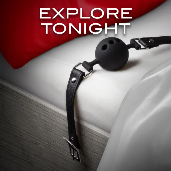 Blush Noir Breathable Ball Gag