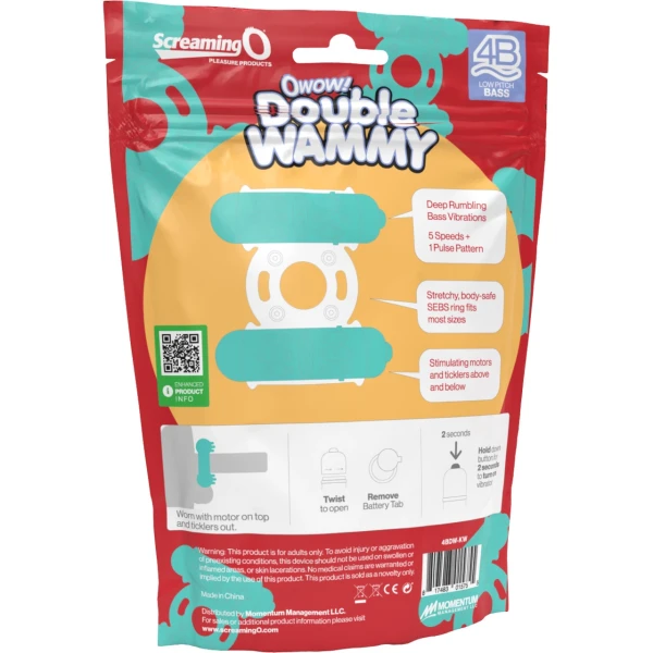 4B Double Wammy Vibrating Ring