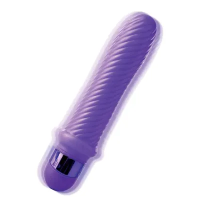 Classix Swirl Multispeed Massaging Pocket Rocket Purple 6 5 Inch