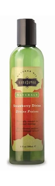 Kama Sutra Naturals Massage Oil - Strawberry Divine