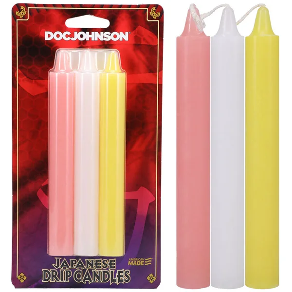 Japanese Drip Candles - 3 Pack - Pink, White, Yellow — image 16 of 18