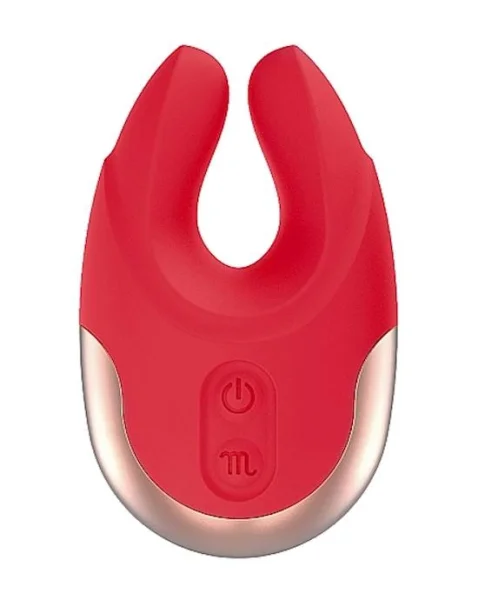 Dual Motor Clitoral Stimulator - Lavish   - Red