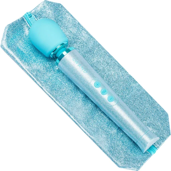 Le Wand 'All that Glimmers' Small Wand Vibrator - Blue