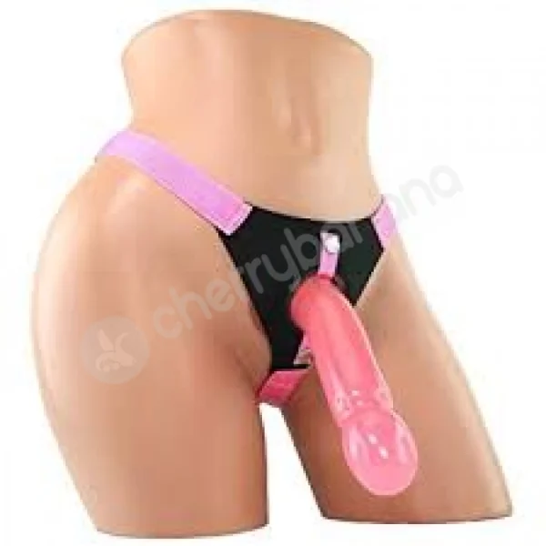 Climax Strap-on - Pink Ice Dong & Harness Set