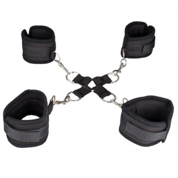 Bondara Black Soft Velcro Hogtie Restraint