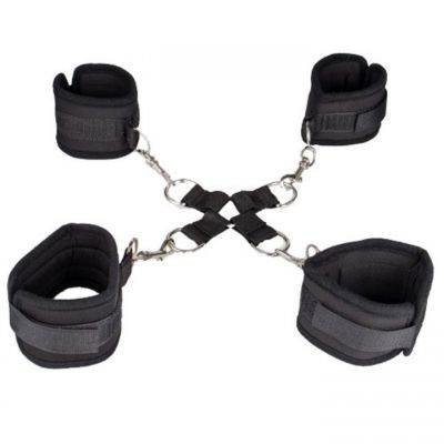 Bondara Black Soft Velcro Hogtie Restraint
