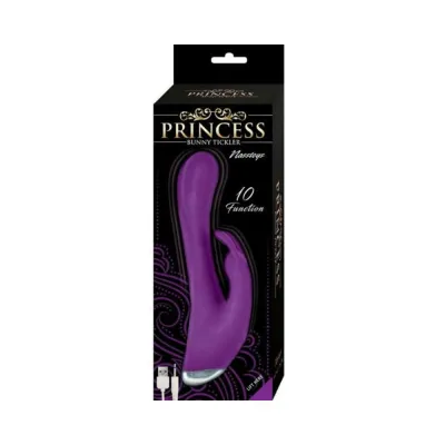 Princess Bunny Tickler Dual Stimulator Silicone Purple
