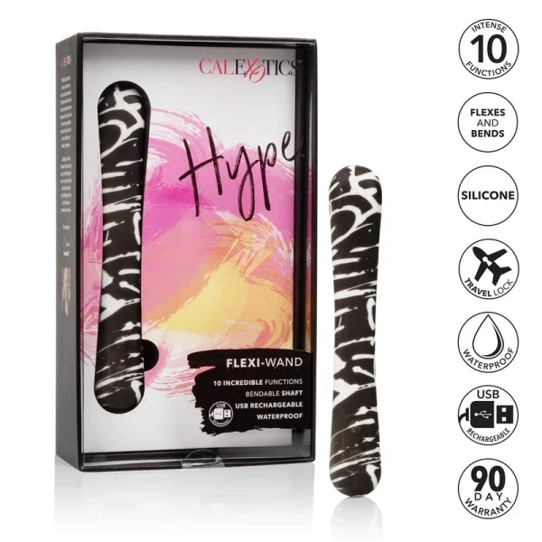 Hype Flexi-Wand Rechargeable Ultra-Flexible Silicone Vibrator By CalExotics