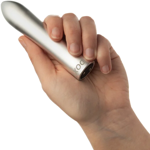 Doxy Bullet Rechargeable Waterproof Aluminum Vibrator - Silver