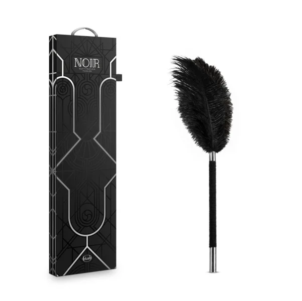 Noir Soft Feather Tickler Black