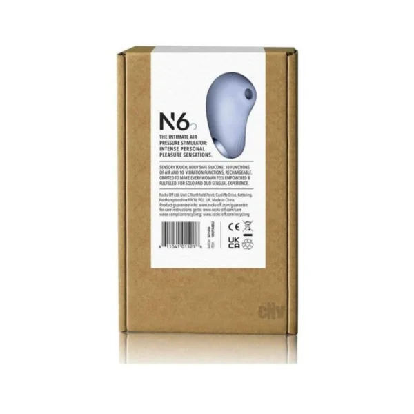 Clitoral Stimulation: Niya 6 Rechargeable Silicone Intimate Air Pressure Stimulator Cornflower