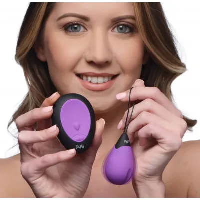 10x Silicone Vibrating Egg Purple