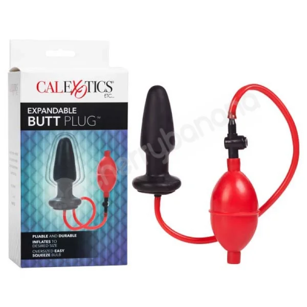 Expandable Red/Black Butt Plug