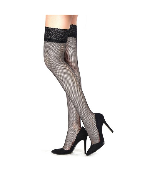 Lace top fishnet