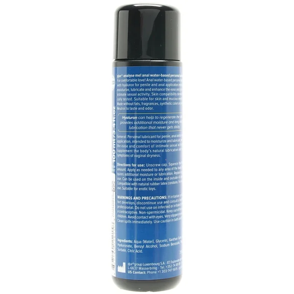 Pjur Analyse Me! Comfort Anal Glide - Water-Based Lube | 100ml (3.4oz)
