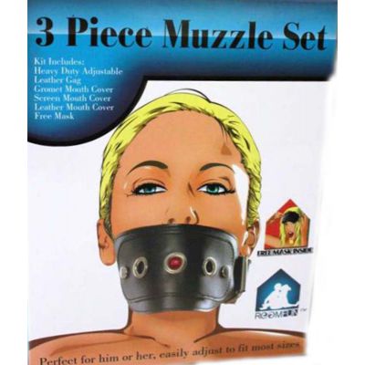 Kinky Muzzle Set Mask amp Mouth Gag