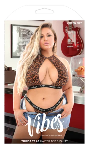 Thirst Trap Cheetah Print Halter Top & Panty