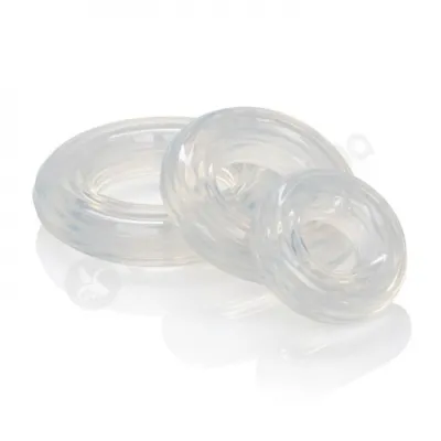 Premium Silicone Clear Cock Ring Set