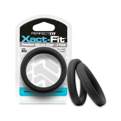 Perfect Fit Xact Fit Silicone Cock Rings 2 Packs 14 Possible Sizes