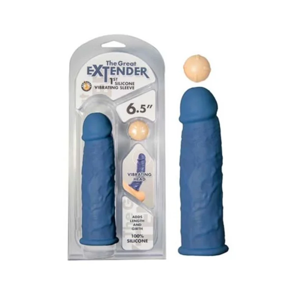 The Great Extender 1st Silicone Vibrating Sleeve 6.5in — image 6 of 7