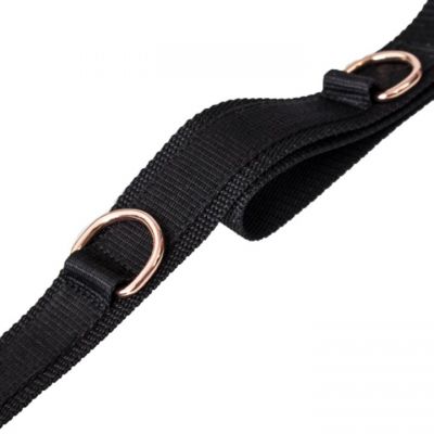 Bondara Black Faux Leather Over the Door Cross