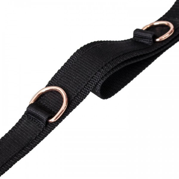 Bondara Black Faux Leather Over the Door Cross — image 4 of 4