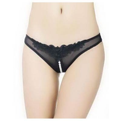 Pearl Fun Thong Black One Size