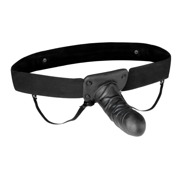 Lux Fetish Unisex Vibrating Hollow Strap On Dildo