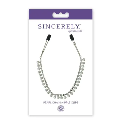 Sincerely Pearl Chain Nipple Clips
