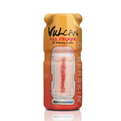 Vulcan Cyberskin Ass Stroker Warming Lube Light
