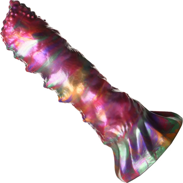 Larva 9" Ovipositor Silicone Suction Cup Dildo With Eggs By Creature Cocks