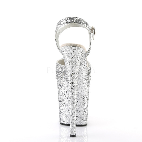 8 inches Heel, 4 inches PF Glitter Ankle Strap Sandal — image 16 of 25
