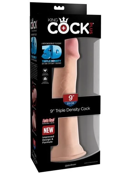 KING COCK PLUS 9 IN.TRIPLE DENSITY COCK
