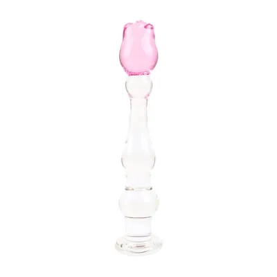 Lucent Flower Glass Dildo