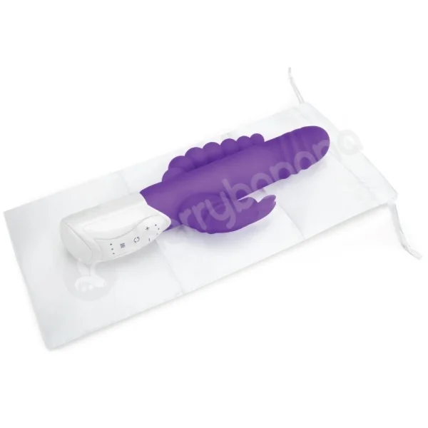 Rabbit Essentials Purple Double Penetration Rotating Rabbit Vibrator