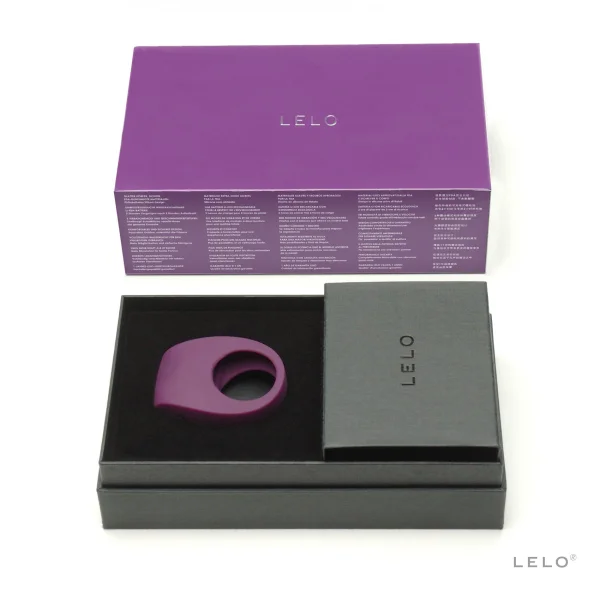 LELO Tor 2 Vibrating Waterproof Cock Ring for Couples - Purple
