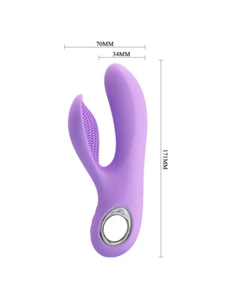 Canrol Silicone Rabbit Vibrator - 6.7 Inch