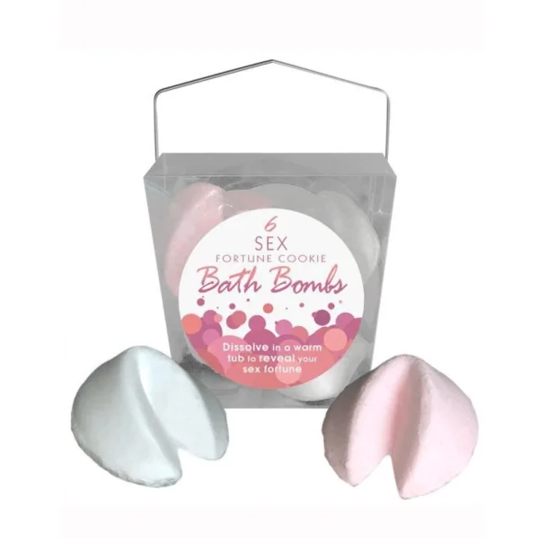 Vanilla and Strawberry Sex Fortune Cookie Bath Bombs