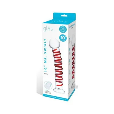 Glas Mr Swirly Dildo 10 In